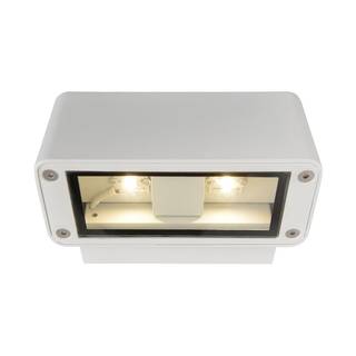 LED Außenwandleuchte 50/50 4-flammig Weiß Aluminium
