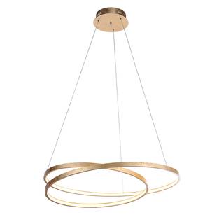LED-Pendelleuchte Roman Circle Stahl - 1-flammig - Gold - Durchmesser: 55 cm