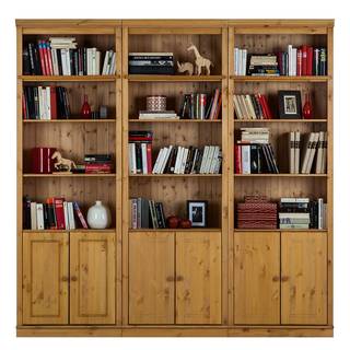 Bücherwand Lillehammer I Kiefer massiv - Kiefer Natur