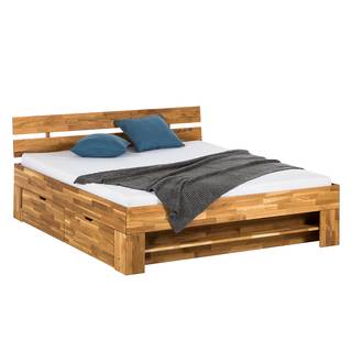 Massief houten bed EosWOOD massief eikenhout - Eik - 200 x 200cm