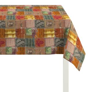 Mitteldecke Country Home IV Orange - Naturfaser - 90 x 90 cm