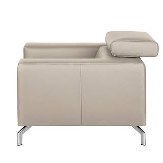 Fauteuil Varberg XXL Cuir véritable taupe