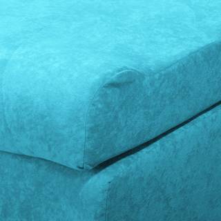 Slaapfauteuil Disley geweven stof - Aquablauw - Zonder armleuningen