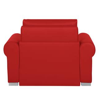 Fauteuil convertible Latina II Imitation cuir - Rouge