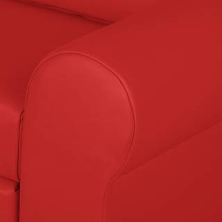 Fauteuil convertible Latina II Imitation cuir - Rouge