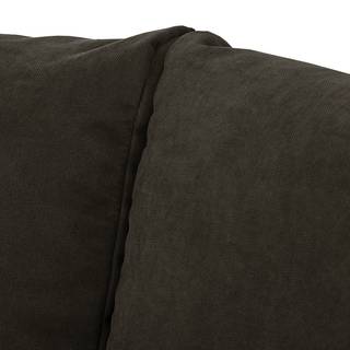 Schlafsofa Latina mit XL Armlehne Basic Chenille - Espresso - Breite: 176 cm