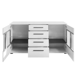 Sideboard Farson Hochglanz Weiß / Weiß