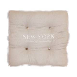 Sitzkissen New York Beige - Textil - 45 x 7 x 45 cm