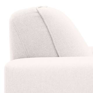 Bank Ampio (3-zitsbank) geweven stof Stof Floreana: Beige - Zwart