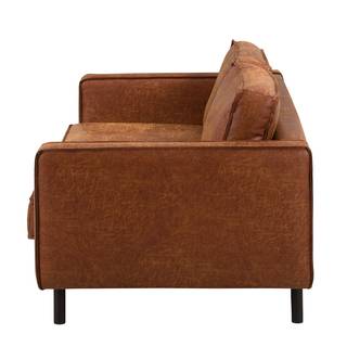 2-Sitzer Sofa FORT DODGE Antiklederlook - Microfaser Yaka: Cognac