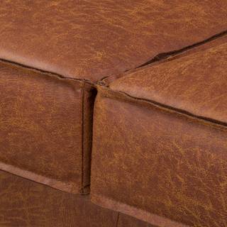 2-Sitzer Sofa FORT DODGE Antiklederlook - Microfaser Yaka: Cognac
