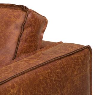 XL Sessel FORT DODGE Antiklederlook - Microfaser Yaka: Cognac