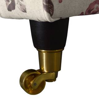 Sofa Rosehearty (2-Sitzer) Webstoff - Creme / Rose