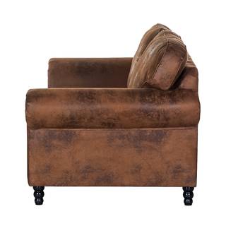 Sofa Sombrero (3-Sitzer) Antiklederoptik Dunkelbraun