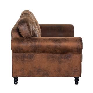 Sofa Sombrero (3-Sitzer) Antiklederoptik Dunkelbraun
