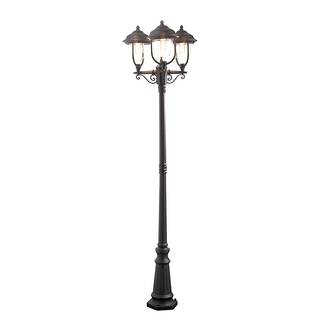 Standleuchte Parma Aluminium/Glas - 3-flammig