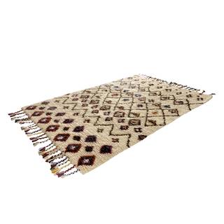 Teppich Nomadic Design Wolle/Beige - 160 cm x 230 cm