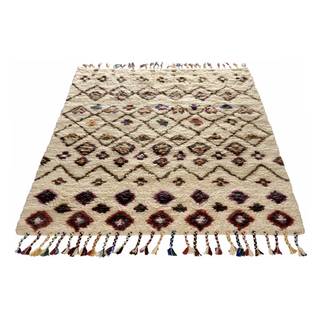 Teppich Nomadic Design Wolle/Beige - 160 cm x 230 cm
