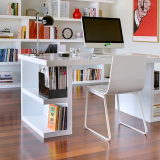Schreibtisch Markle Mattweiß - Matt Weiß - Breite: 160 cm