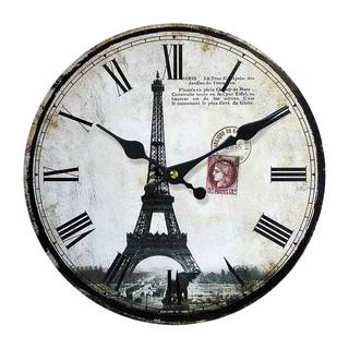Wanduhr Paris I Schwarz / Weiß