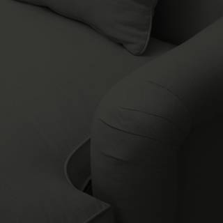 XXL-fauteuil Tranum geweven stof - Antraciet