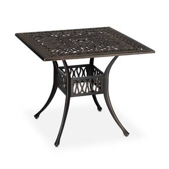 Table de jardin carrée avec trou parasol