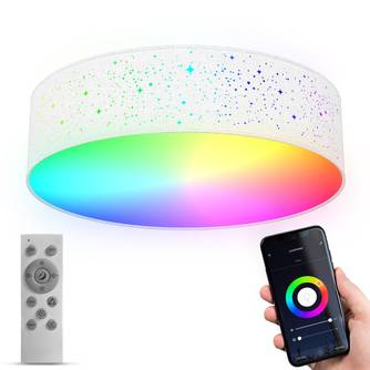 Smarte LED-Deckenleuchte mit Farbwechsel