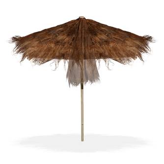 Parasol Hawaii en fibres de palmier