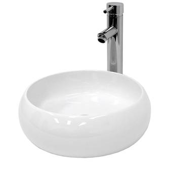 Vasque ronde 400x350x155 mm blanc