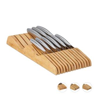 Porte-couteaux bambou support couteaux