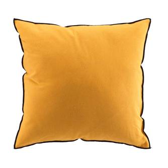 Coussin avec surjet en coton recyclé