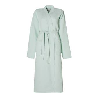 Kimono Bademantel Waffle - Hellgrün - M
