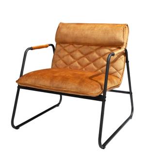 Sessel MUSTANG LOUNGER senfgelb Samt