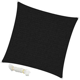 Sonnensegel quadrat 5x5 m anthrazit