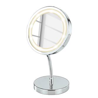 Staande spiegel met LED-lamp