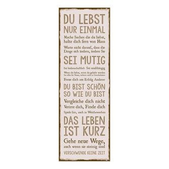 Tableau déco Das Leben