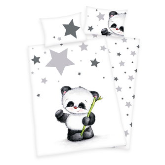 Kinderbettwäsche kleiner Panda
