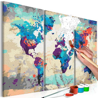 Peinture par numéro - World Map