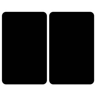 Abdeckplatten Schwarz (2er-Set)