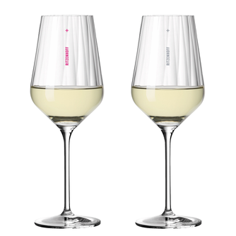 Witte wijnglas Sternschliff (set van 2)