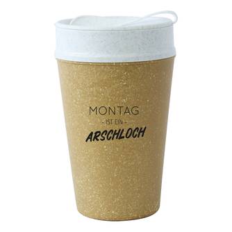 Becher mit Deckel Montag Ist