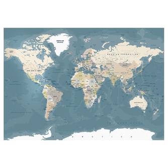 Fototapete Vintage World Map