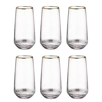 Longdrinkglas TOUCH OF GOLD (6er-Set)