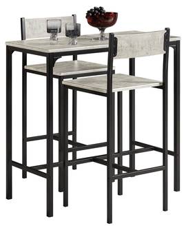 Table + 2 x Tabourets de Bar OGT03-HG