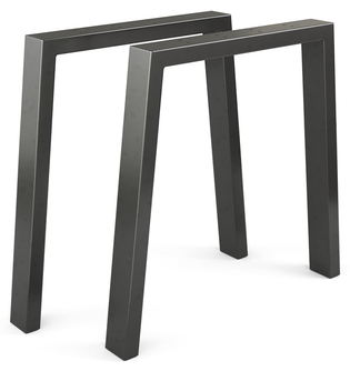 Tischkufen „Loft“ 72cm Schwarz U-Form