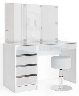 Schminktisch „Sherry“ Hocker LED