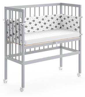 Babybett „Sophie“ Grau offen
