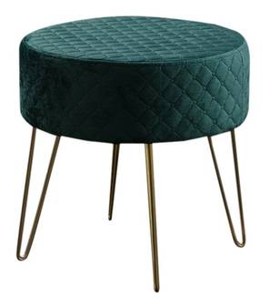 KAWOLA Hocker RESA Velvet Fuß gold
