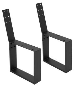 Bankbeine 2er Set, schwarz, 40x78,5 cm