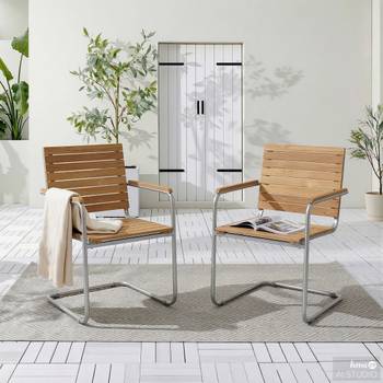Freischwinger TEAKLINE 2er-Set